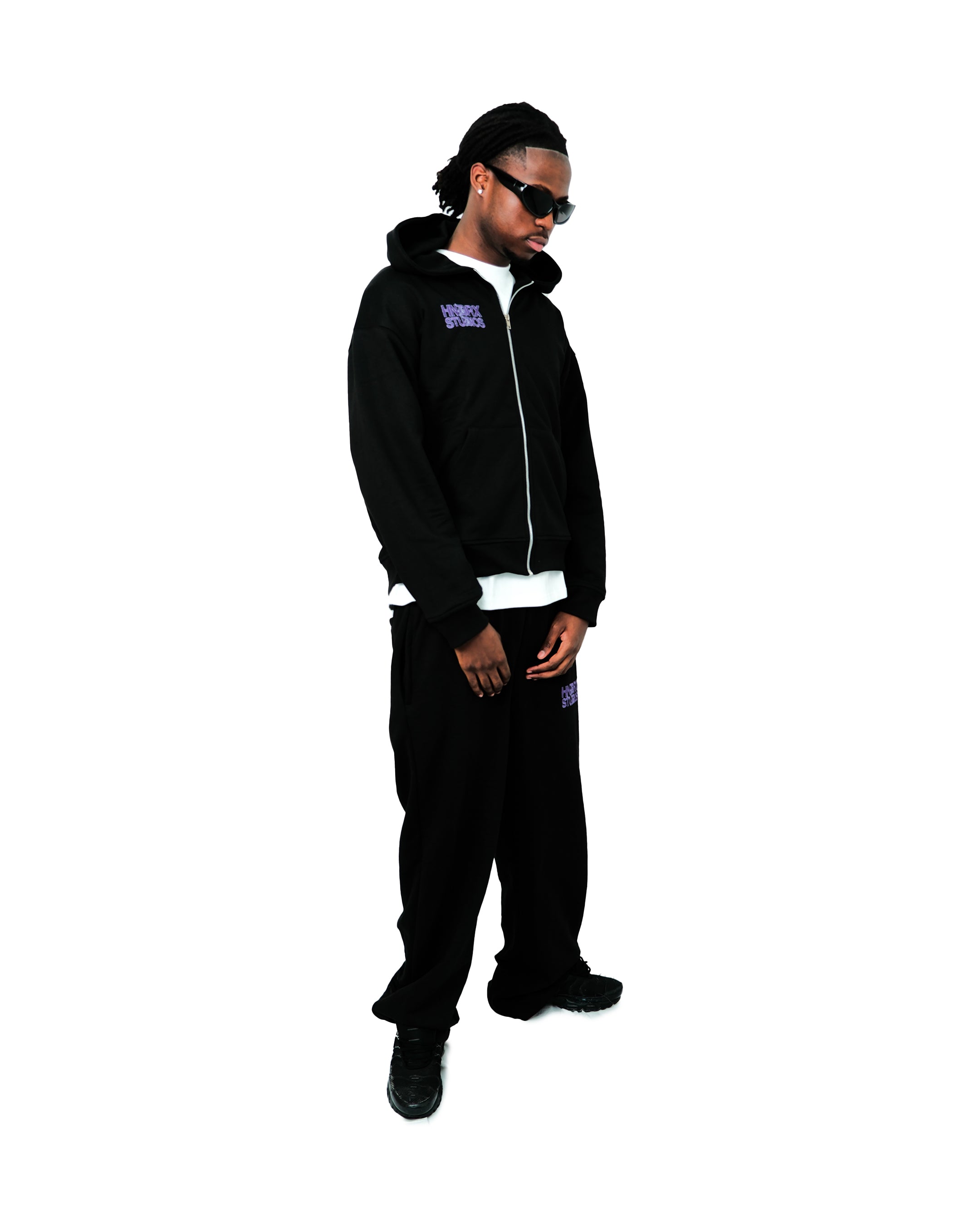 HNDRX STUDIOS ZIP HOODIE BLACK