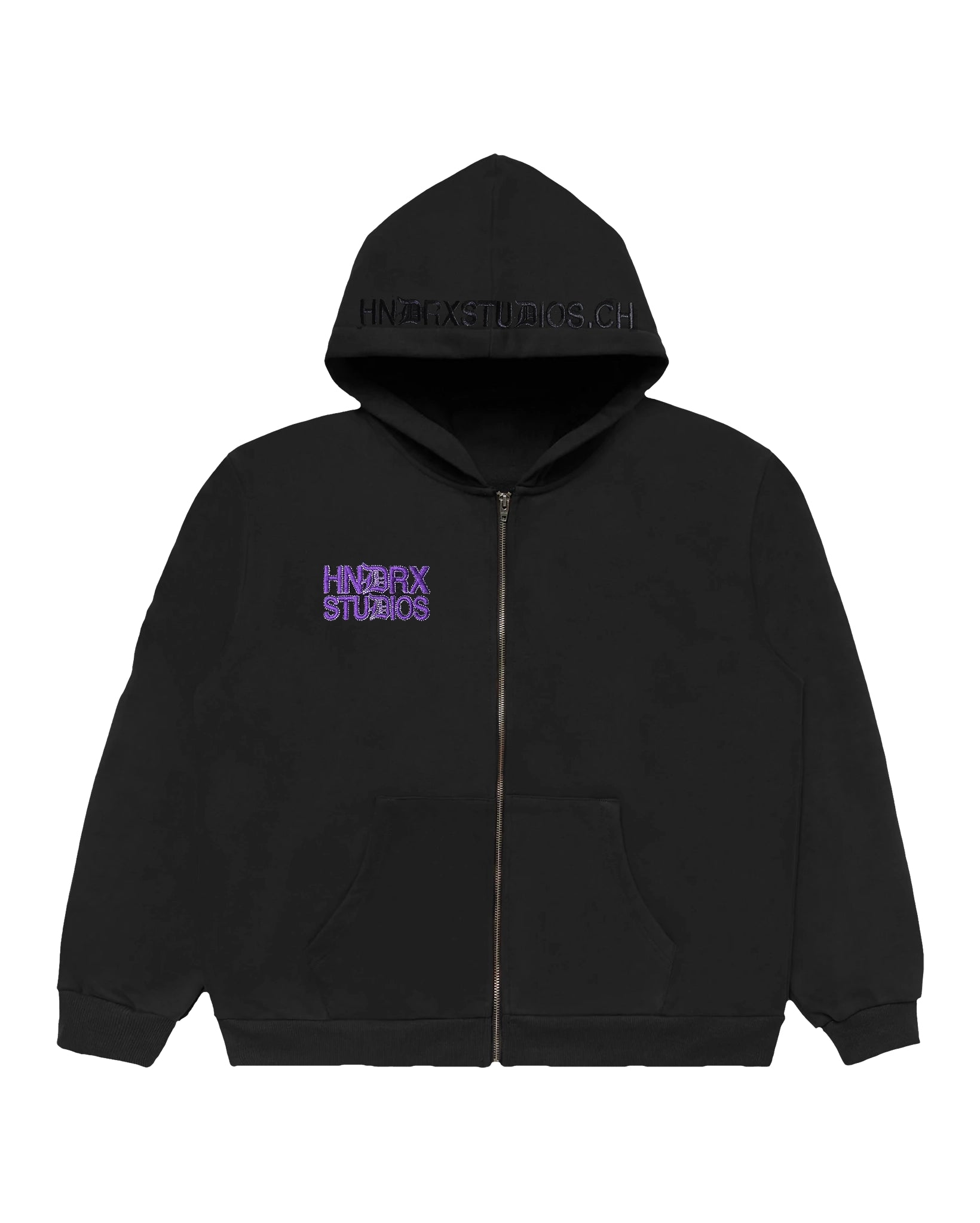 HNDRX STUDIOS ZIP HOODIE BLACK