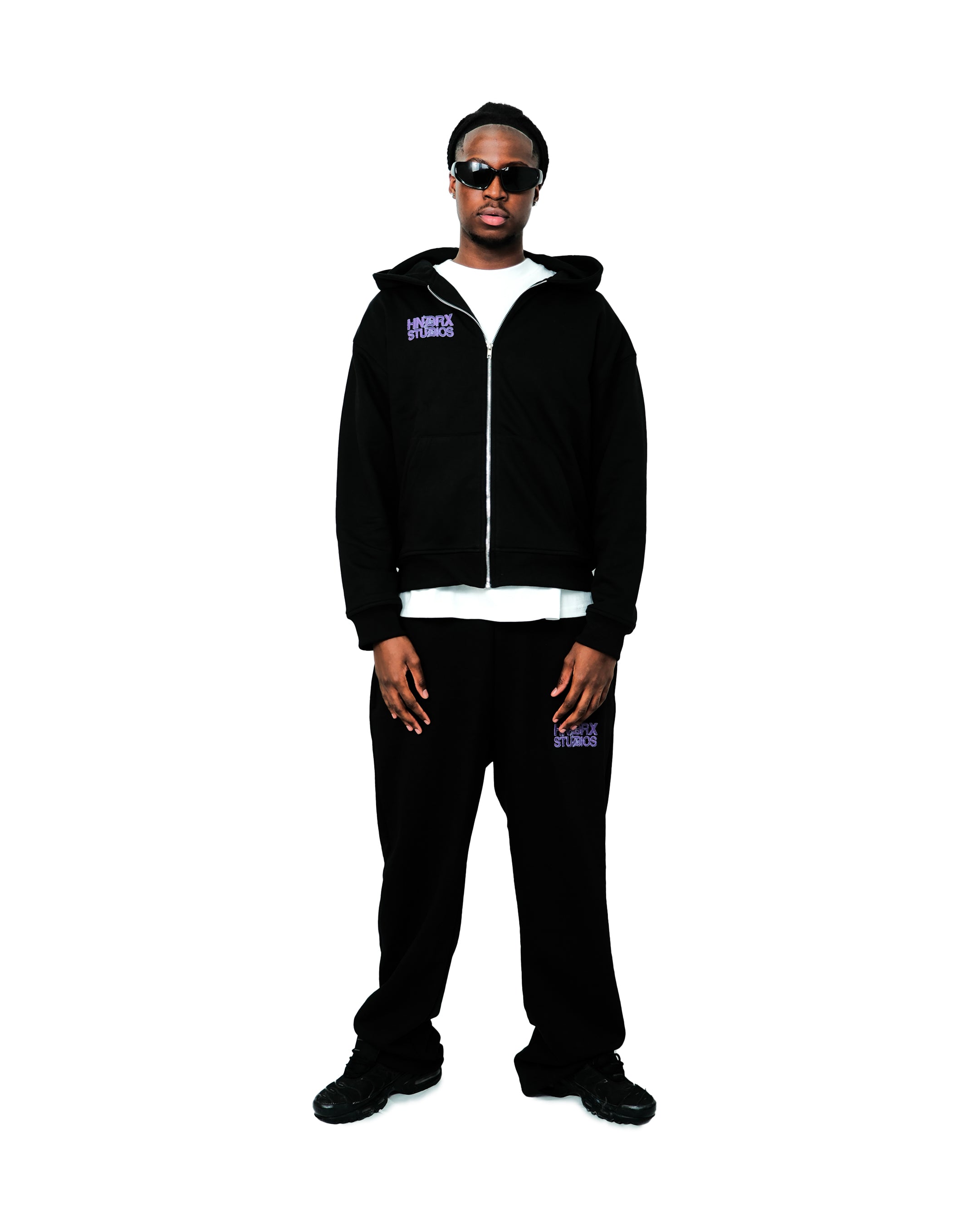 HNDRX STUDIOS ZIP HOODIE BLACK