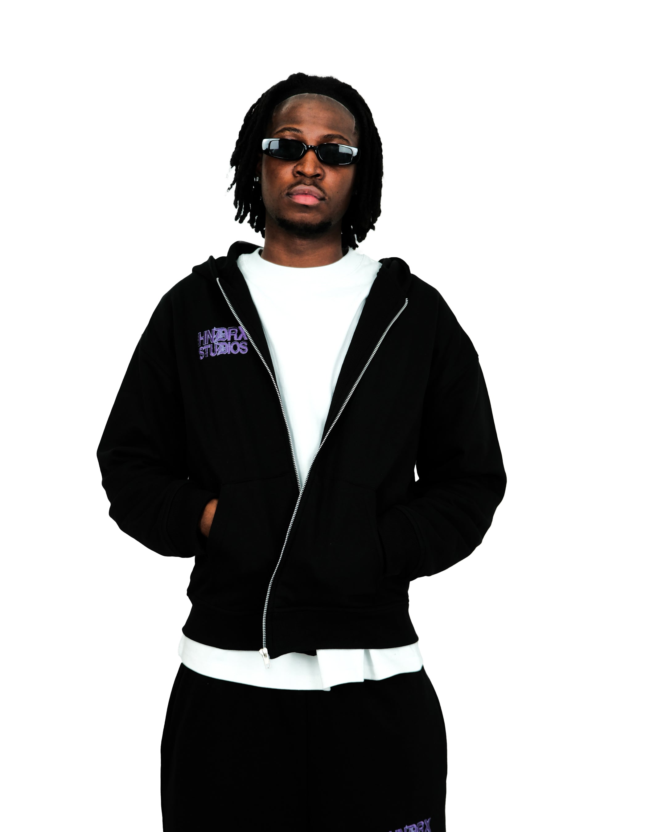 HNDRX STUDIOS ZIP HOODIE BLACK