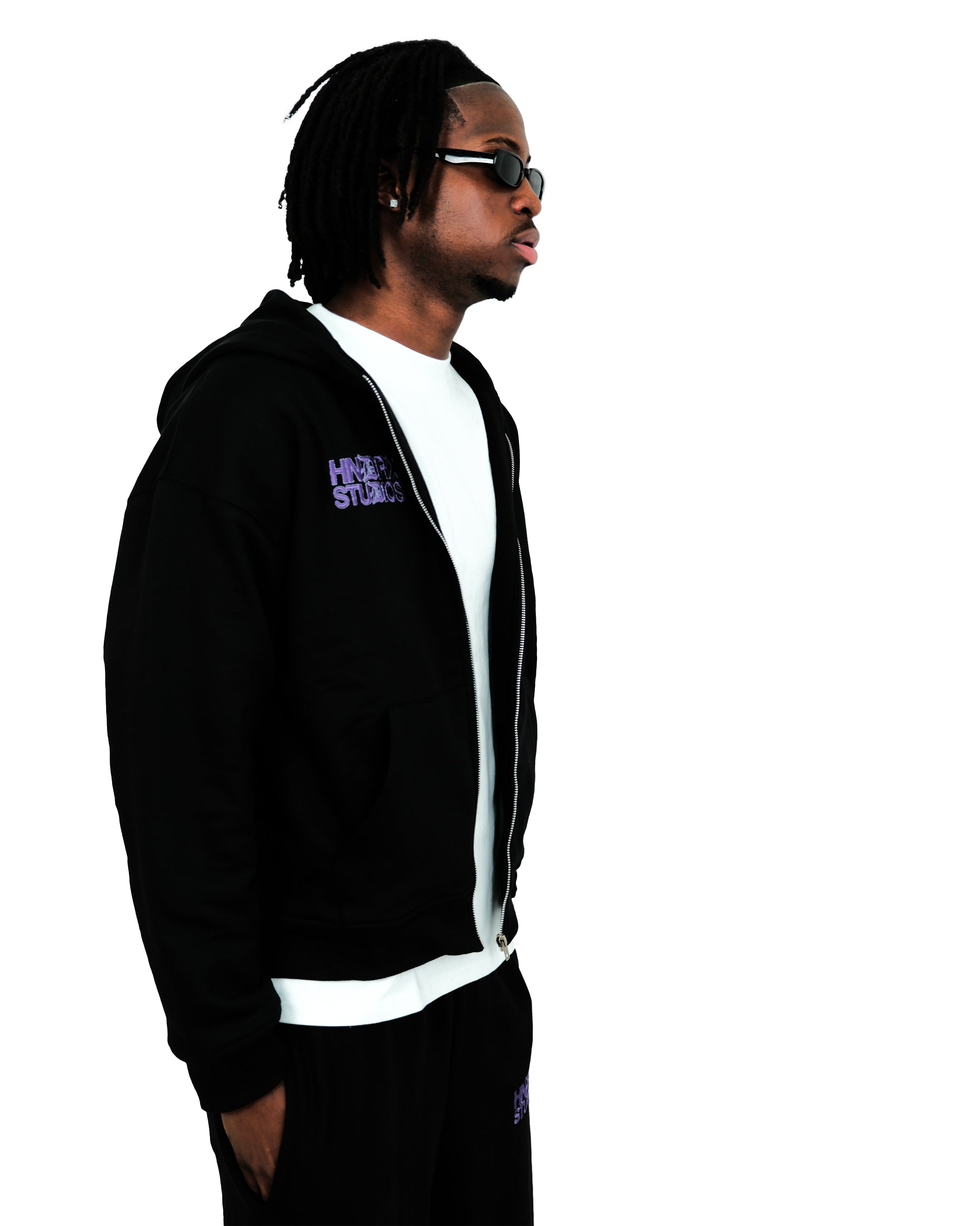 HNDRX STUDIOS ZIP HOODIE BLACK