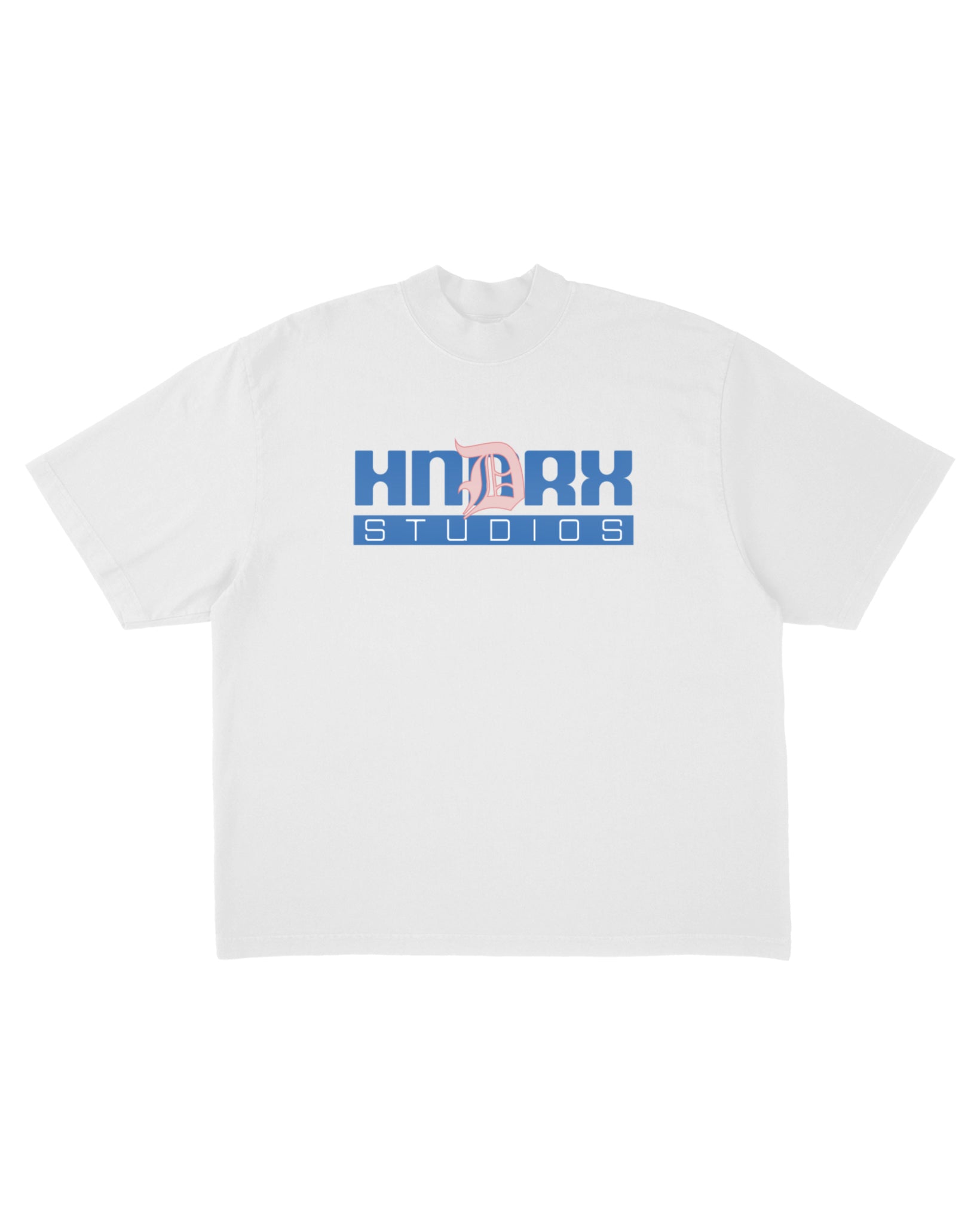 "HNDRX STUDIOS" WHITE TEE (STUDIO CUT)